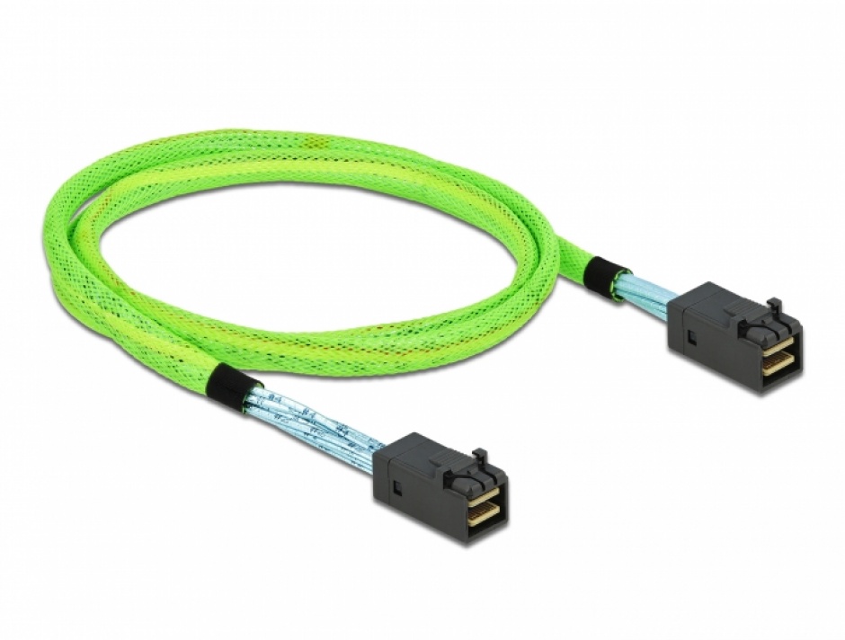 Imagine Cablu PCI Express Mini SAS HD SFF-8673 la SFF-8673 1m, Delock 86625